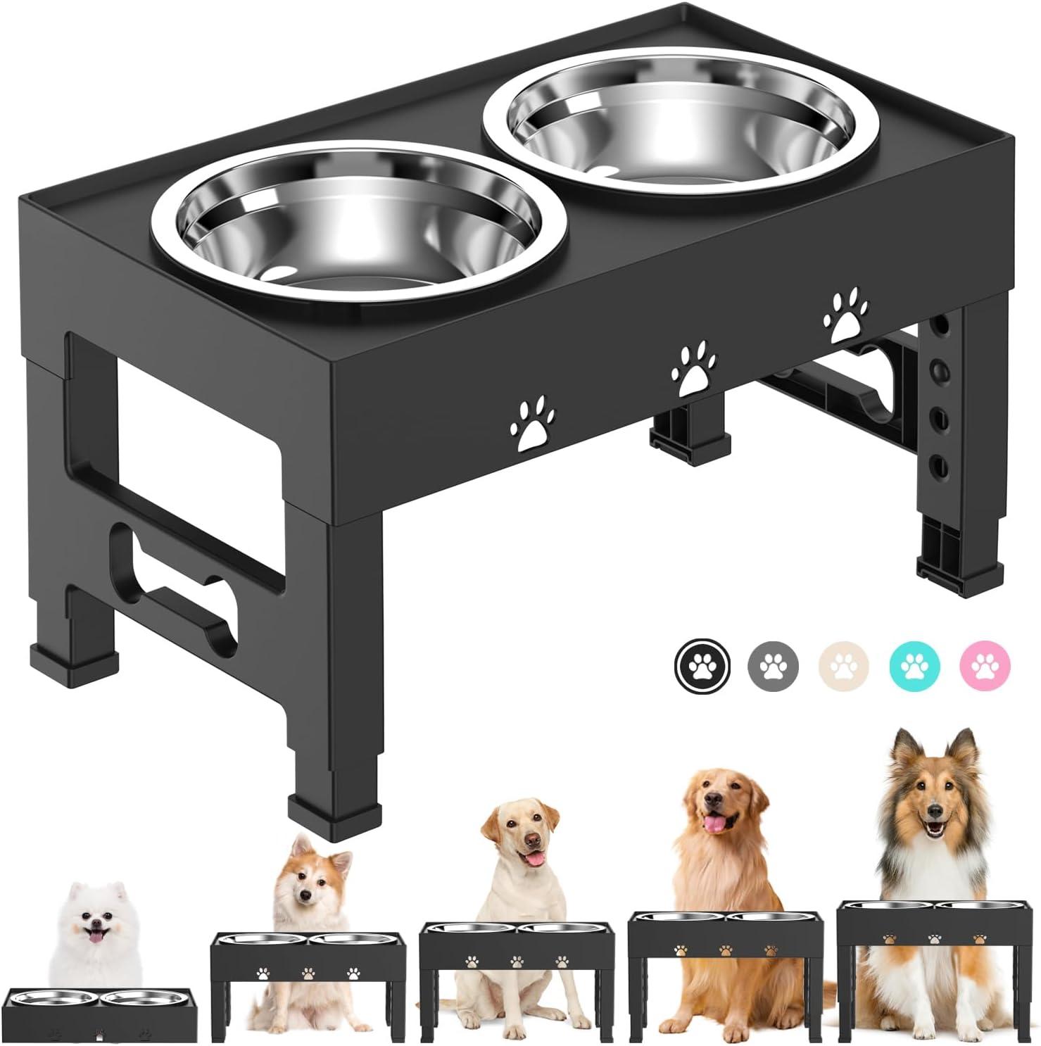 Elevated vs. Non-Slip Stand… Tested For Medium Large Dogs Only