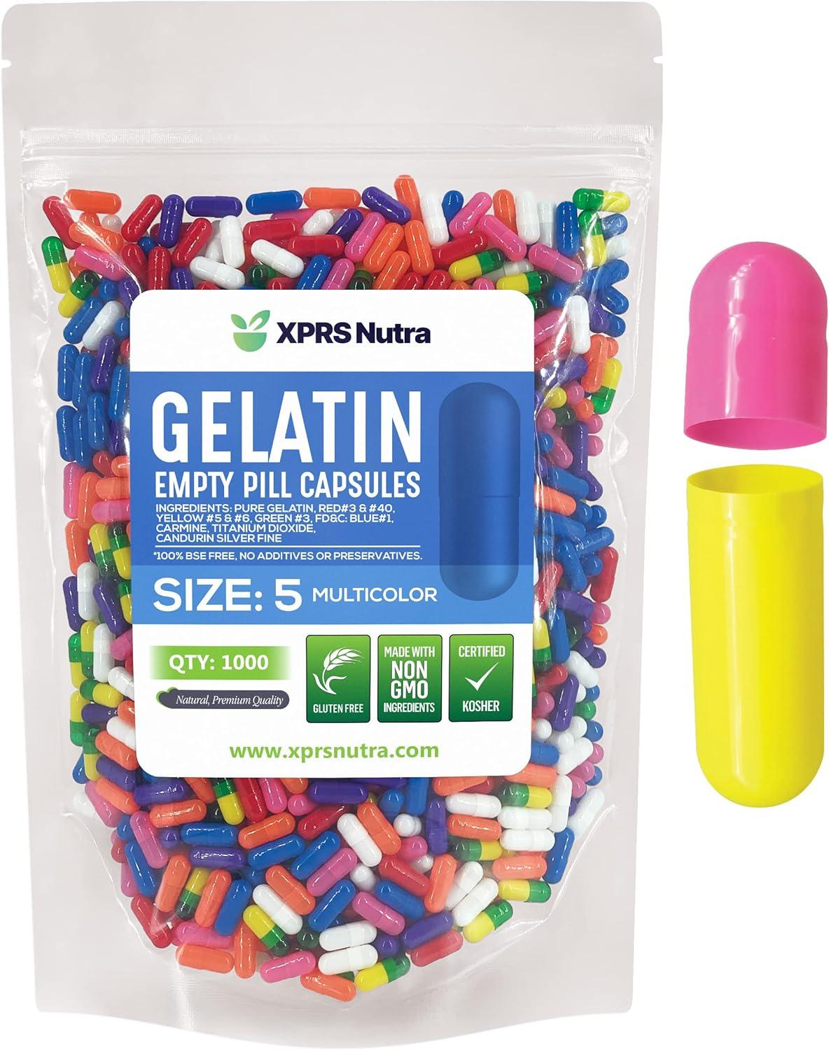 Surprising Insight: XPRS Nutra Size 5 Capsules: 1000 Count, DIY Fill, Tested Versus Multicolor Trend..._load more now!