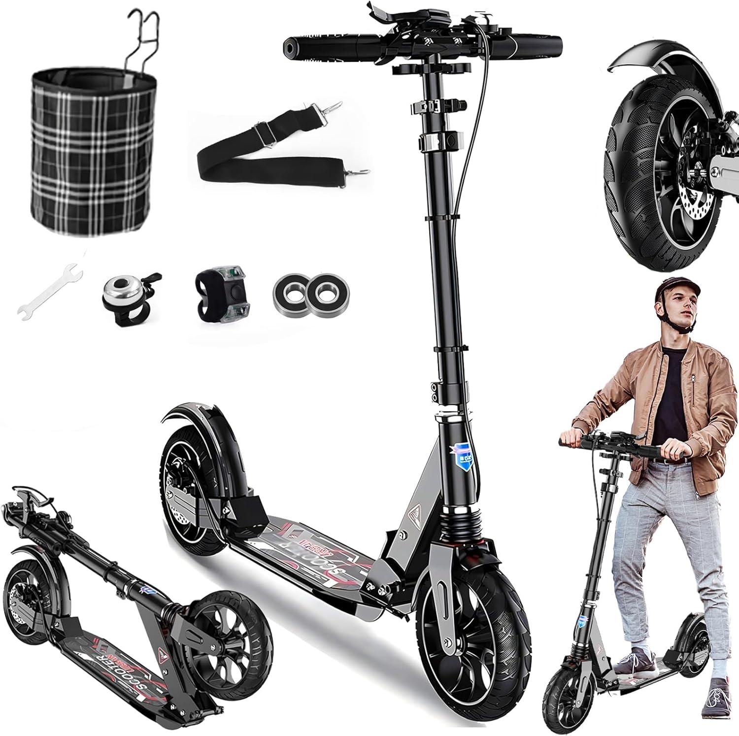 Compared: Kick Scooter For Ages 6+... 300 LBS, 200mm Wheels—Versatile Indoor/Outdoor Treasure... Tested For All!